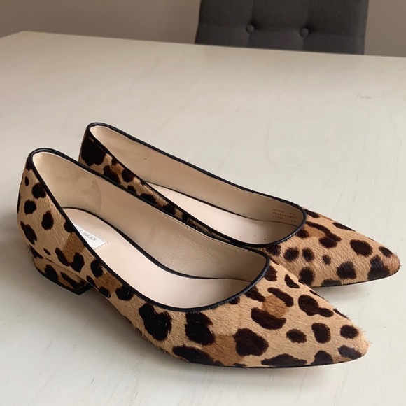 Cole Haan Calfhair Leopard Chunk Heel flat, 6.5 - Picture 2 of 5